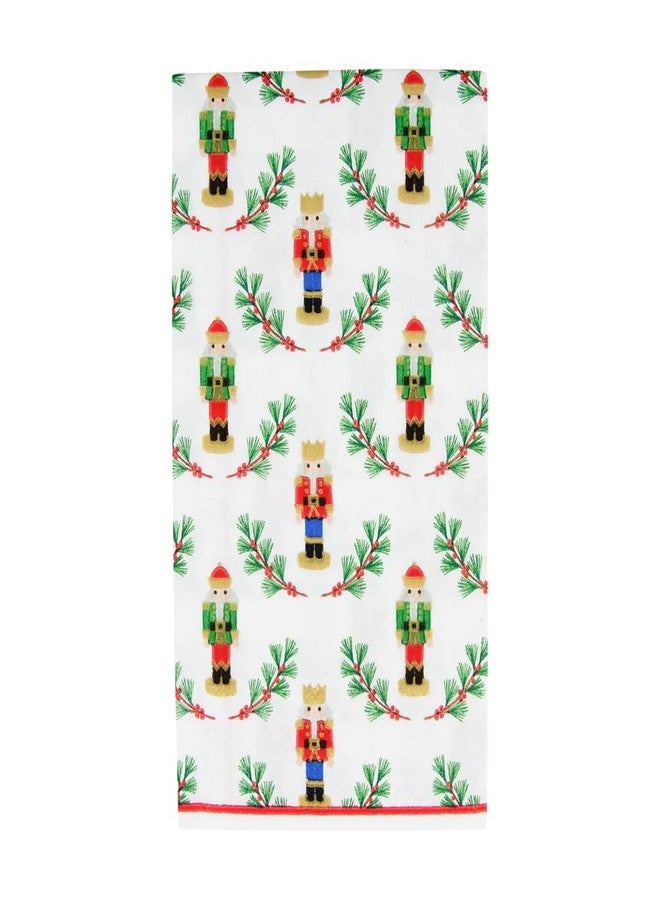 Caspari Little Nutcracker Guest Towel Napkins - 15 Per Package - Image 1